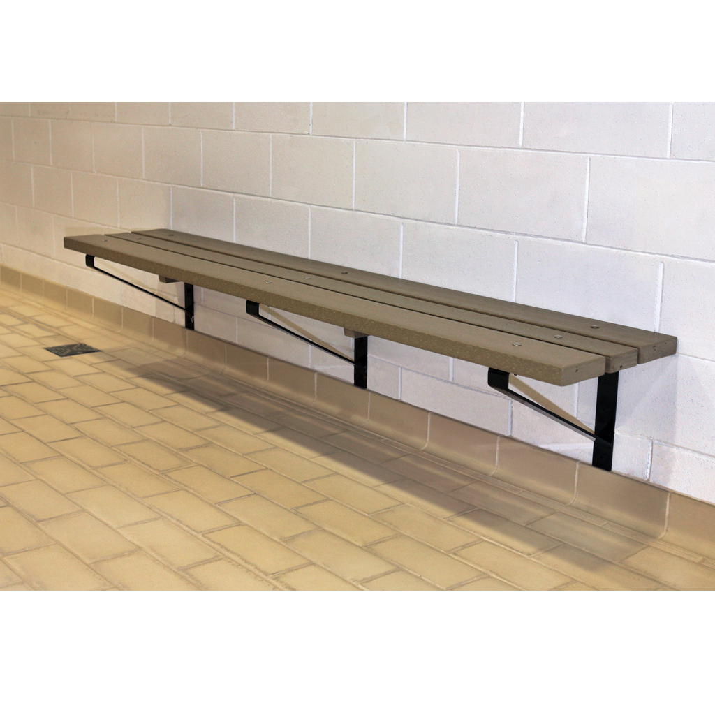 PLASTIC BENCH WALL MOUNT - 4 FT