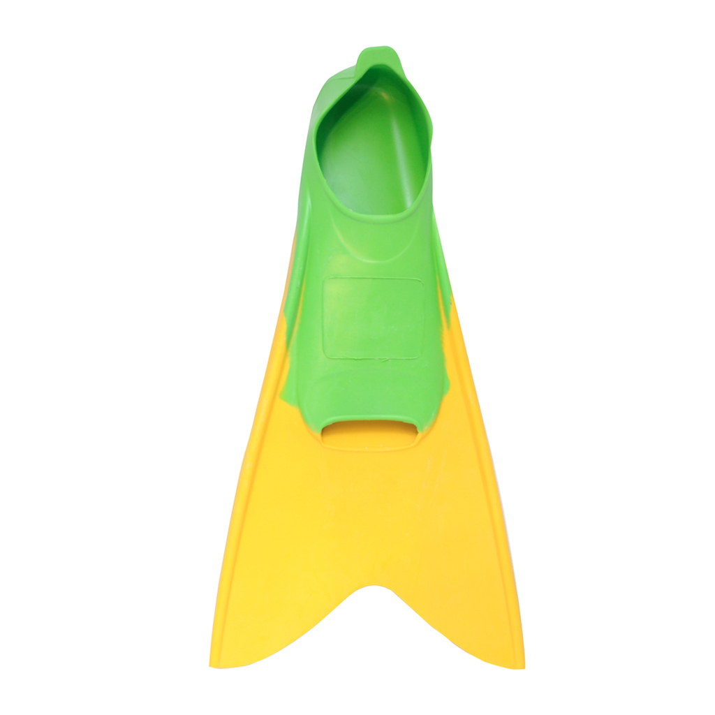 AQUAM JUNIOR FLOW FINS GREEN/YELLOW (8-11)