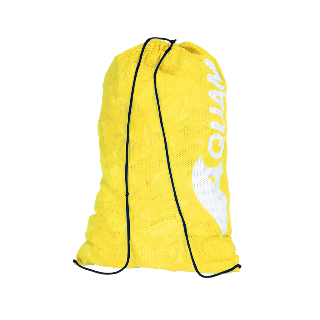 AQUAM MESH DRAWSTRING BAG - YELLOW