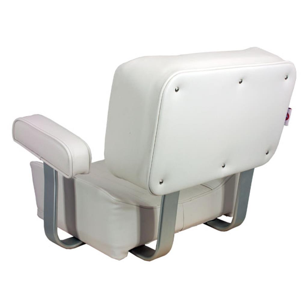 WHITE DELUXE CAPTAIN STYLE CHAIR/ ULTRA CH