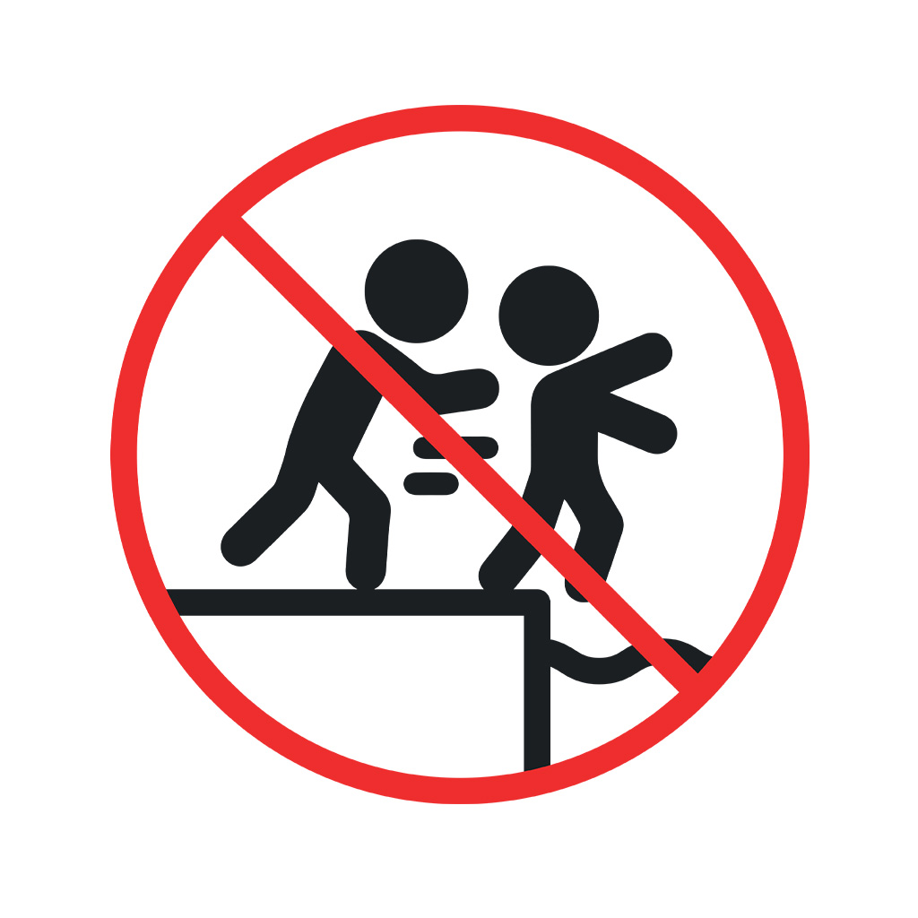 PICTOGRAM NO PUSHING