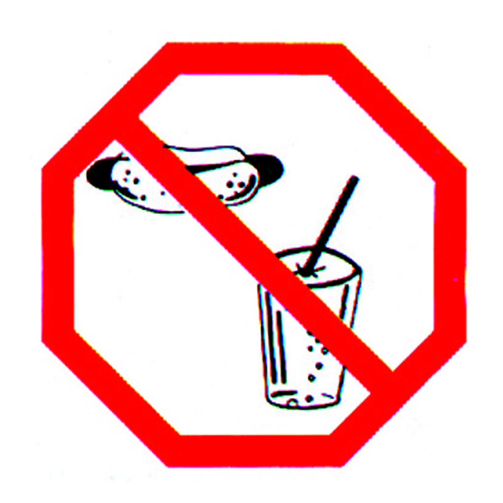 PICTOGRAM NO FOOD