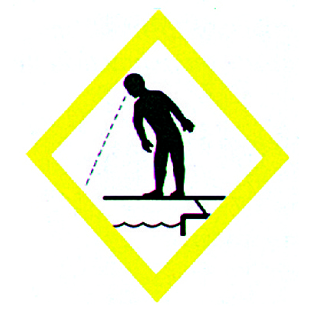 PICTOGRAM LOOK BEFORE DIVING