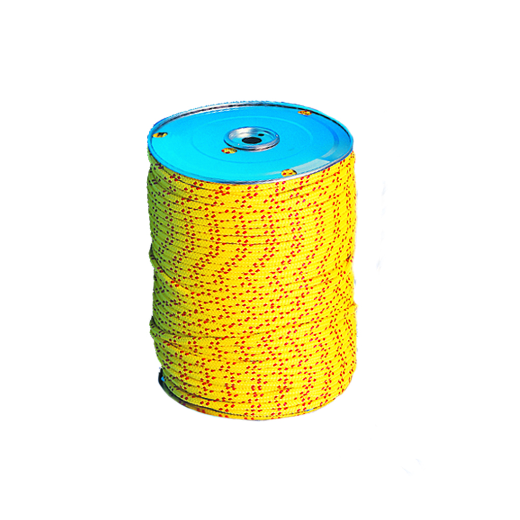 Yellow and red safety rope