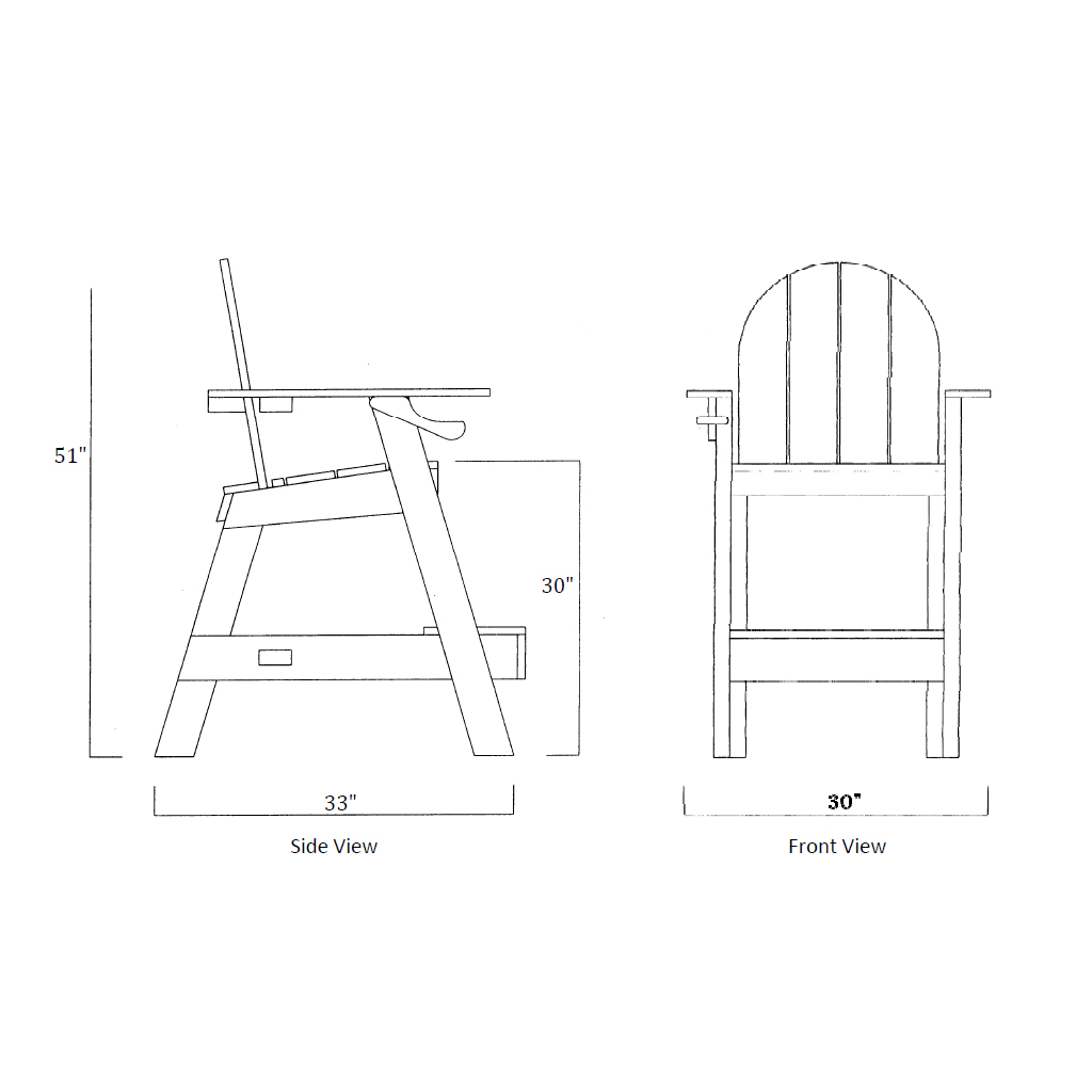 LIFEGUARD CHAIR LG505 WHITE