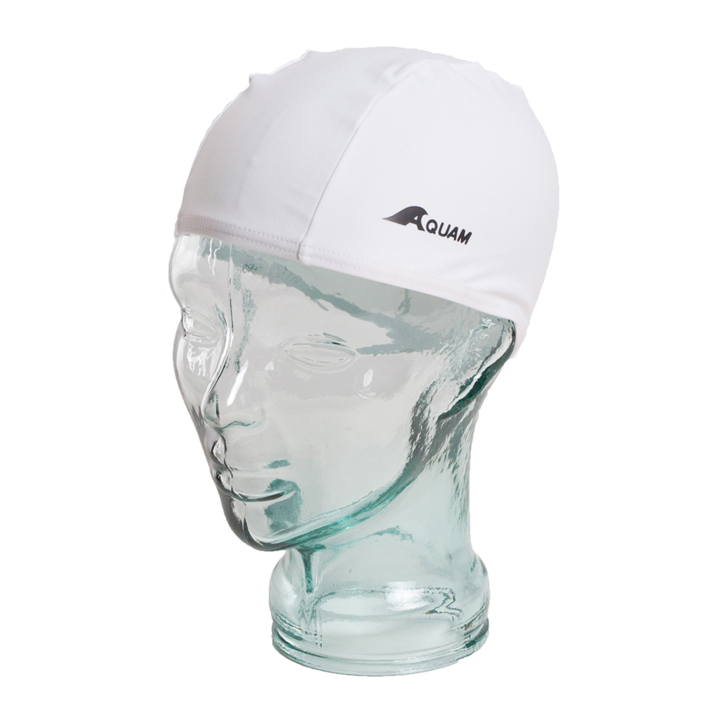 AQUAM LYCRA CAP WHITE