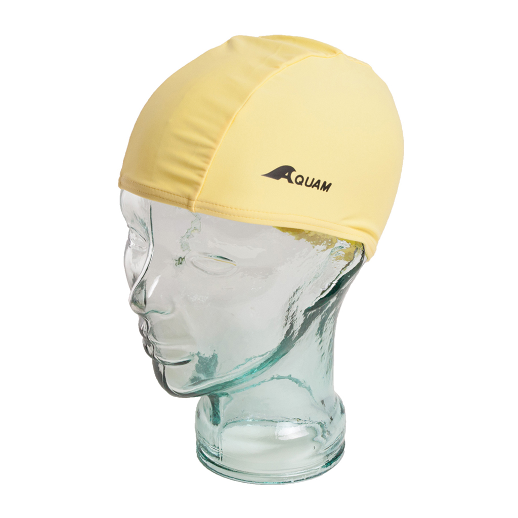 AQUAM JR LYCRA CAP YELLOW