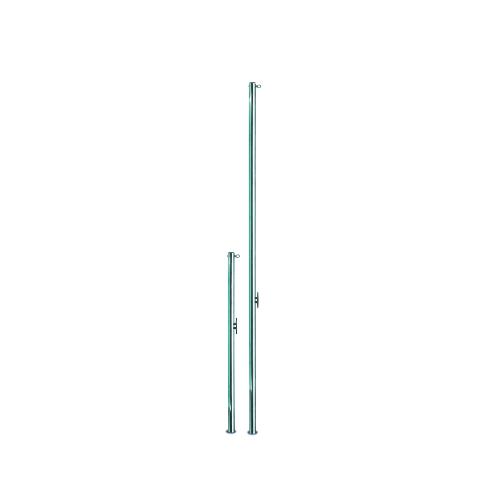 STANCHIONS FOR RECALL LINES WITH EYEBOLT AND CATCH