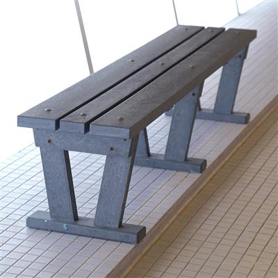 BANC LARGE DE PLASTIQUE - 2 PI