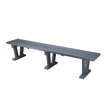 WIDE PLASTIC BENCH - 10 FT