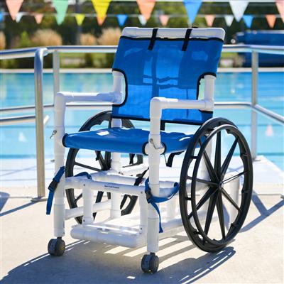 WHEELCHAIR WITH MESH SEAT (21")