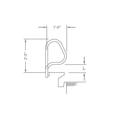 PRETZEL BEND GRAB RAIL (PR)-.109"