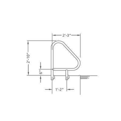 WELDED FIGURE 4 GRAB RAIL (PR)- .145"