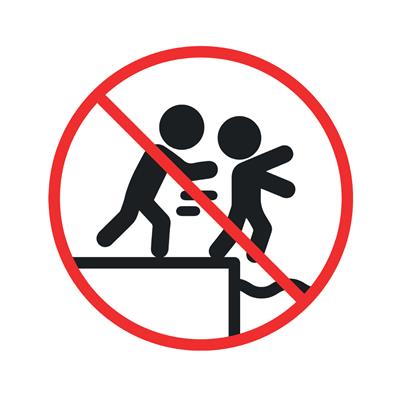 PICTOGRAM NO PUSHING