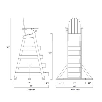 LIFEGUARD CHAIR LG517 WHITE