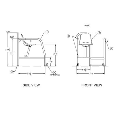 LOOKOUT CHAIR - 1 STEP