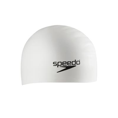 BONNET SILICONE CHEVEUX LONG SPEEDO - BLANC