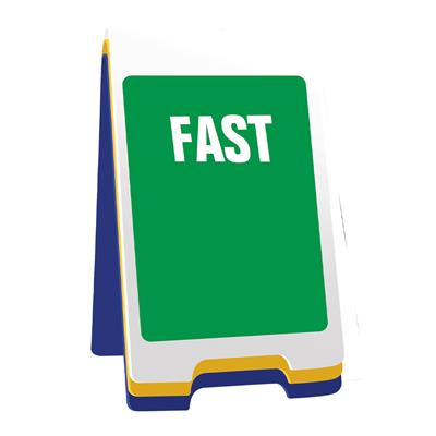 LANE INDICATOR "FAST"