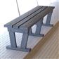 WIDE PLASTIC BENCH - 5 FT